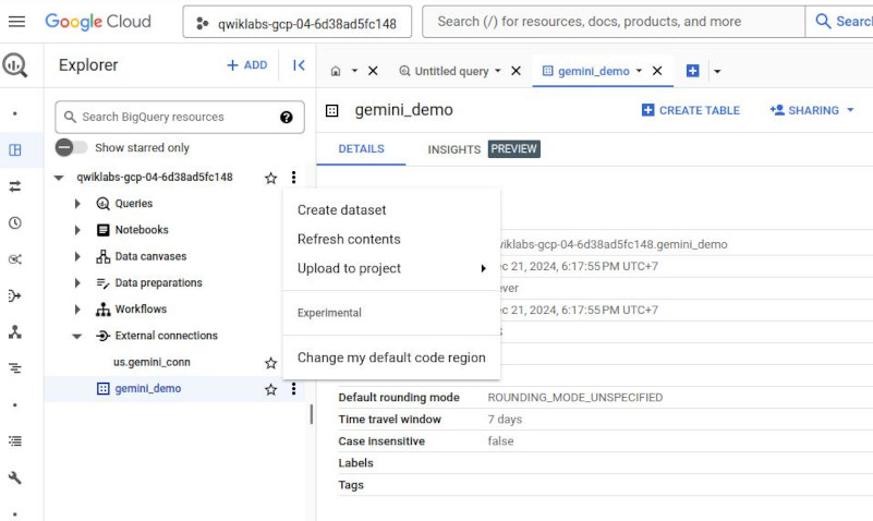 create dataset