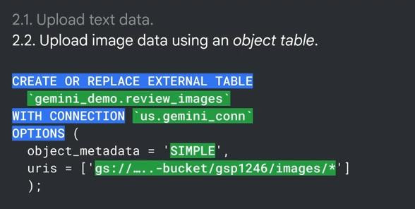 BQML step2.3 connecting object tables